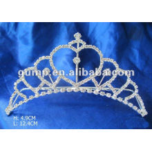 Rhinestone boda tiara peine (GWST12-024)